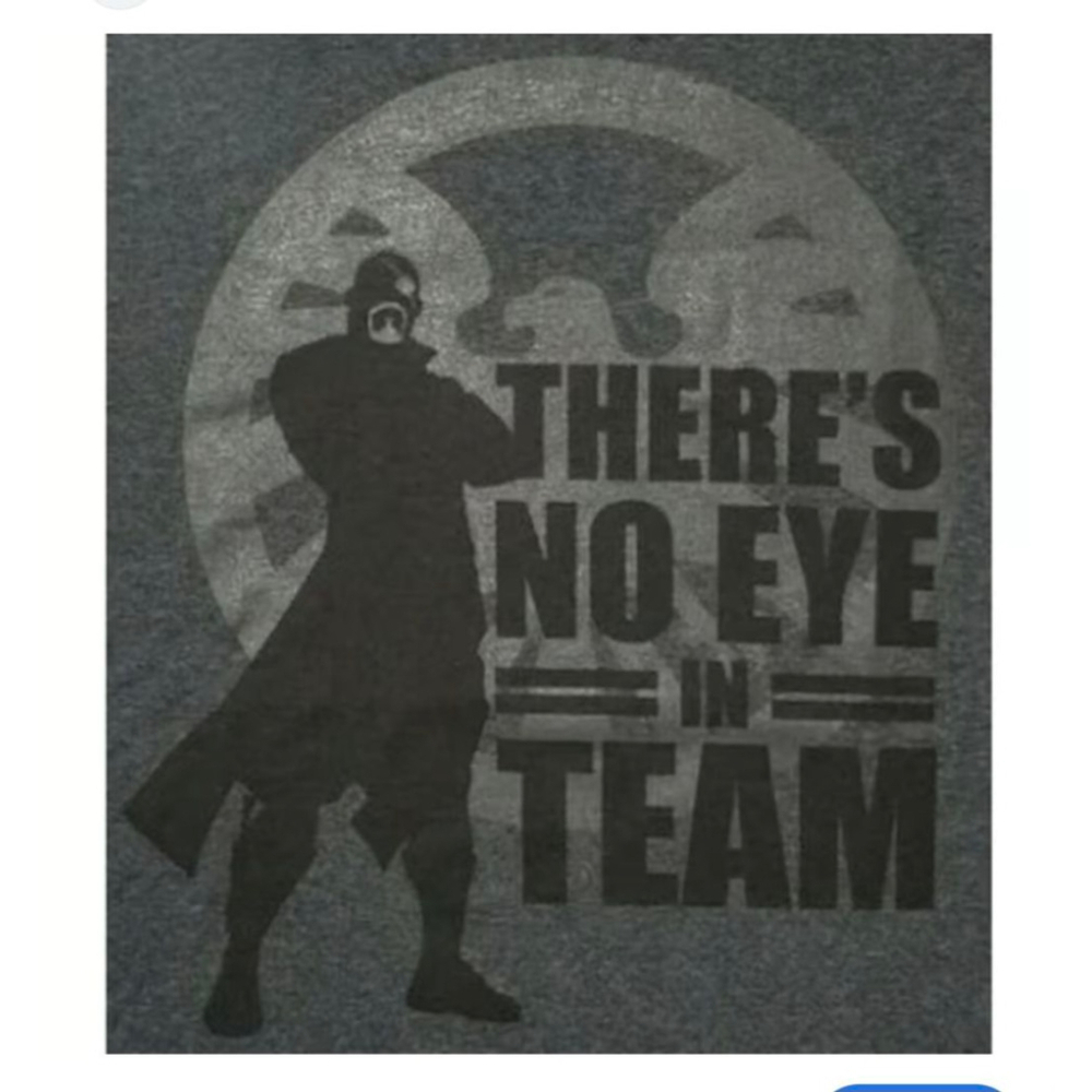 Men's Loot Wear T-Shirt, Size M, Grey Nick zfury Marvel super heros